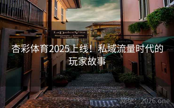 杏彩体育2025上线！私域流量时代的玩家故事