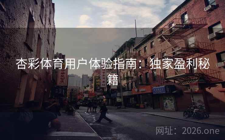 杏彩体育用户体验指南：独家盈利秘籍