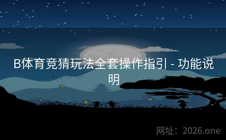 B体育竞猜玩法全套操作指引 - 功能说明