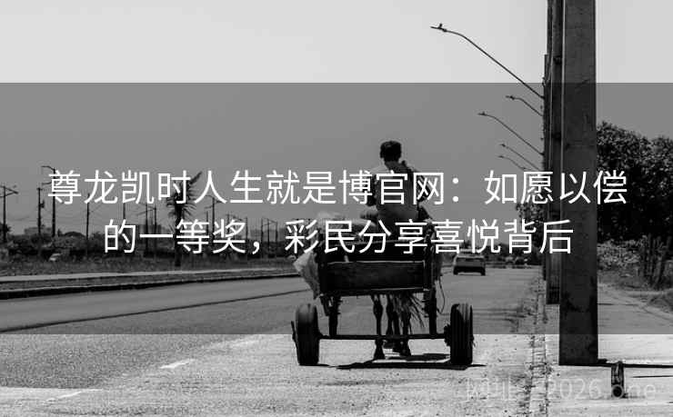 尊龙凯时人生就是博官网：如愿以偿的一等奖，彩民分享喜悦背后