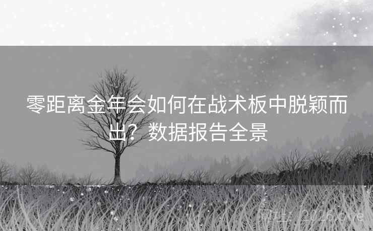 零距离金年会如何在战术板中脱颖而出？数据报告全景