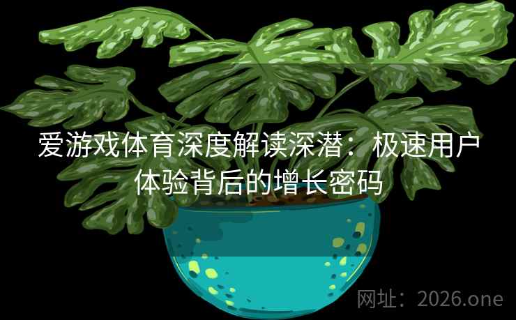 爱游戏体育深度解读深潜:极速用户体验背后的增长密码 爱游戏体育深度解读深潜:极速用户体验背后的增长密码