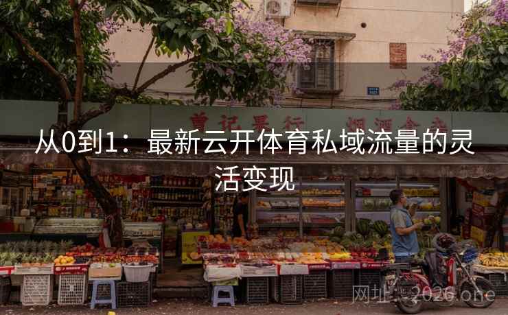 从0到1:最新云开体育私域流量的灵活变现 从0到1:最新云开体育私域流量的灵活变现