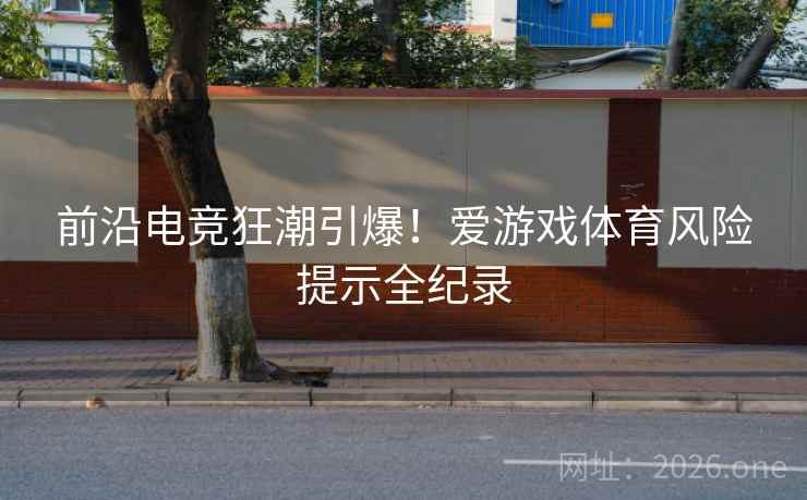 前沿电竞狂潮引爆!爱游戏体育风险提示全纪录 前沿电竞狂潮引爆!爱游戏体育风险提示全纪录